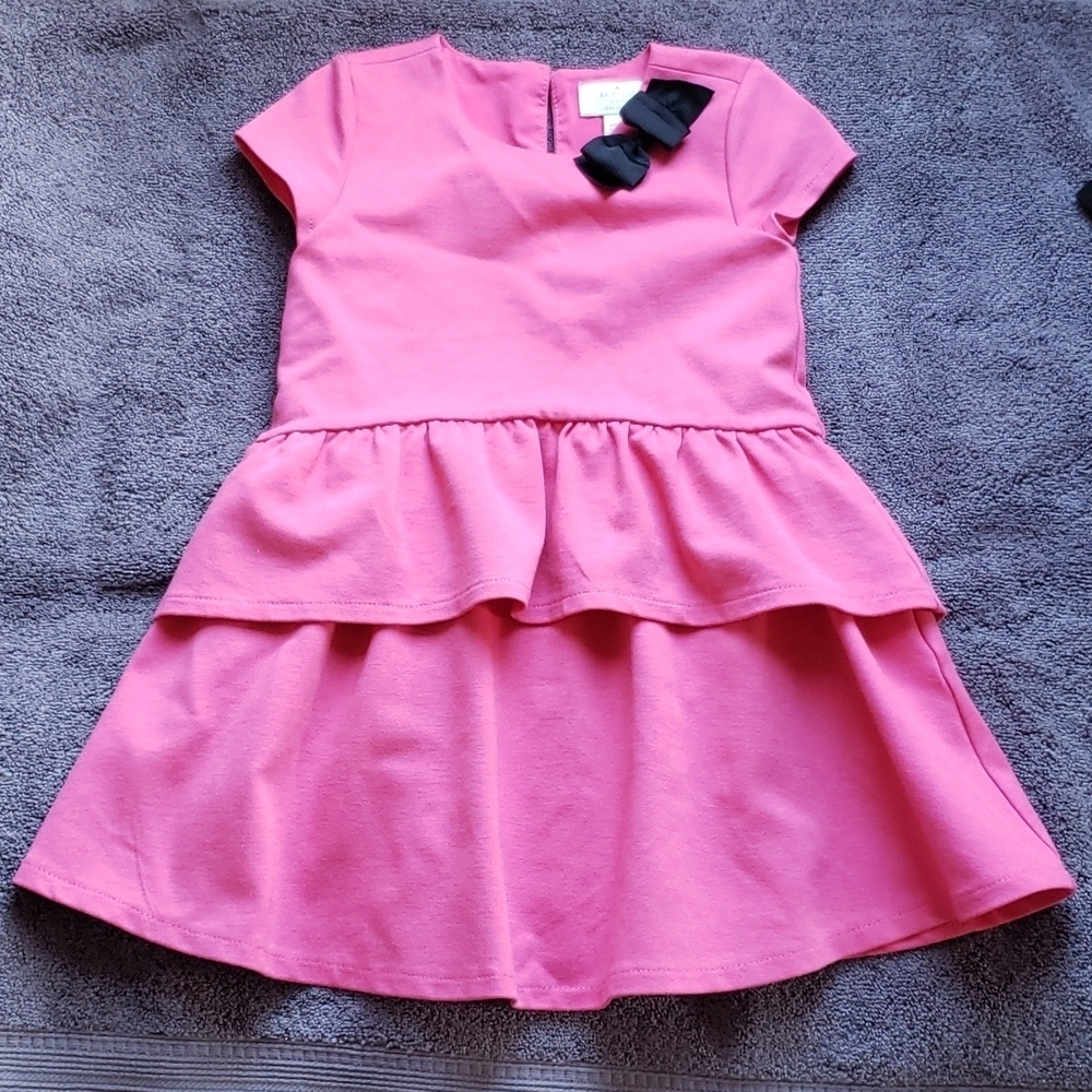 Kate Spade Pink With  Ruffle Skirt  Little Girl Dress Size 4